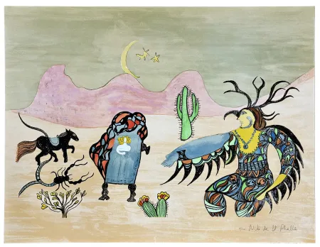 Lithograph De Saint Phalle - I dreamt I was in Arizona