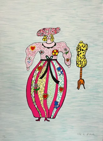 Lithograph De Saint Phalle - La Couturière