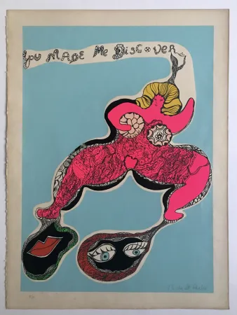 Screenprint De Saint Phalle - You made me discover (Nana power V)