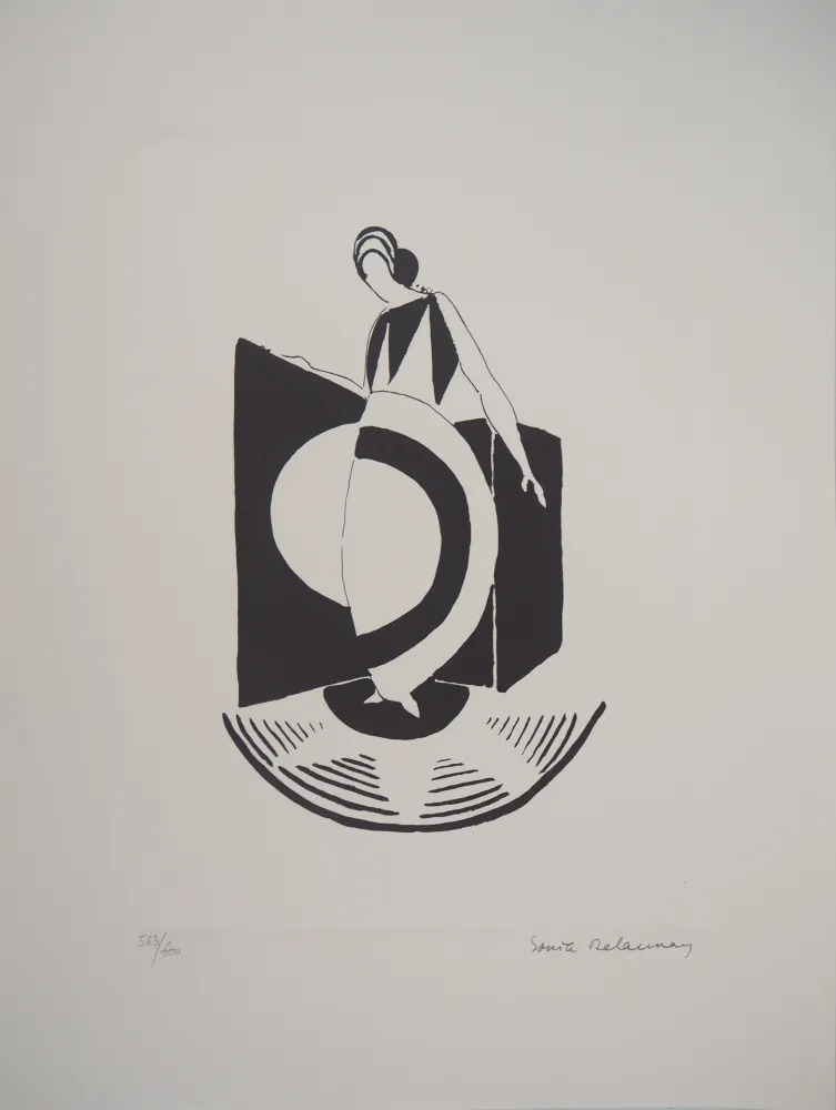 Lithograph Delaunay - Robe Graphique Art Déco