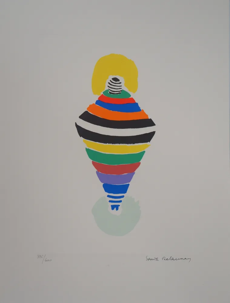 Lithograph Delaunay - Robe-toupie, Rio