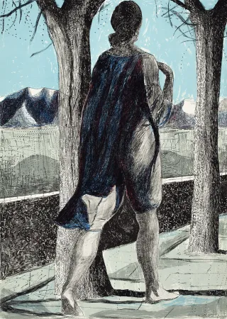 Lithograph Desgrandchamps - Latona 1