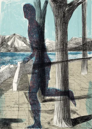 Lithograph Desgrandchamps - Latona 3