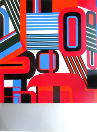 Screenprint Dewasne - Composition II