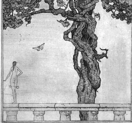 Engraving Disertori - La ninfetta