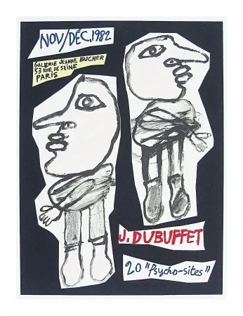 Lithograph Dubuffet - 20 
