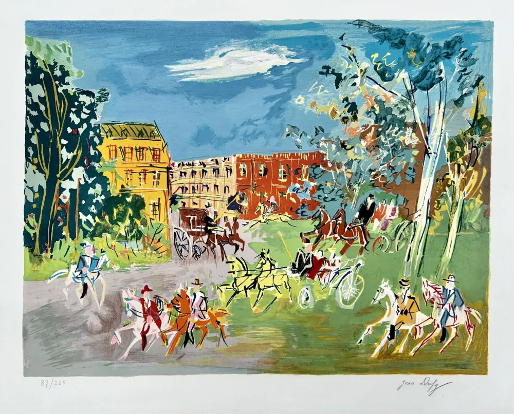 Lithograph Dufy - La Promenade