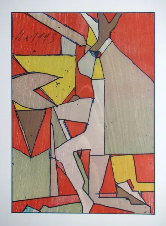 Woodcut Eggenschwiler - Baummann