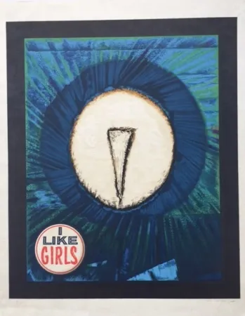 Lithograph Ernst - Coeur Simple