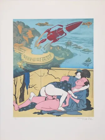 Lithograph Erro - Made in Japan