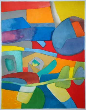 Lithograph Esteve - Aquarelle