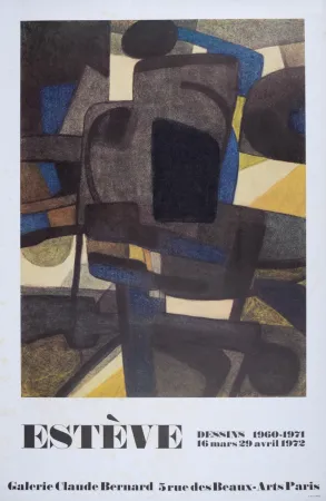 Lithograph Esteve - Dessins, 1972