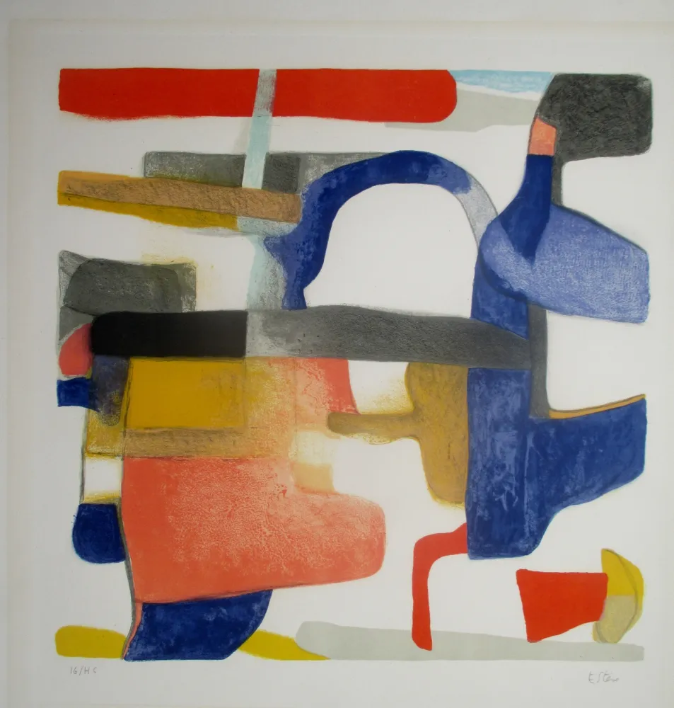 Lithograph Esteve - La Cigale