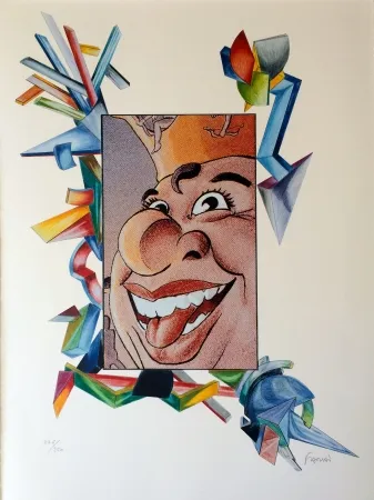 Lithograph Fahri - Carnaval de Nice