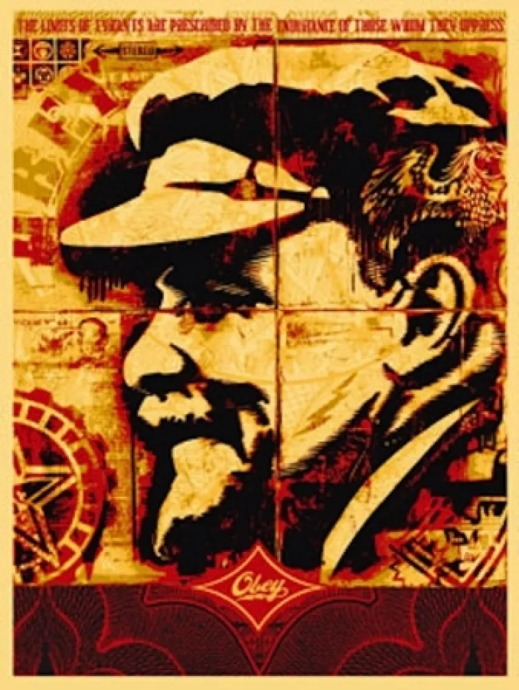 Screenprint Fairey - Lenin Record