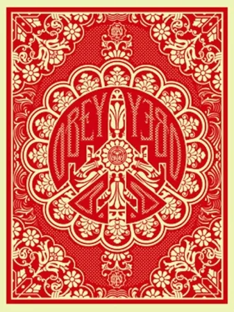 Screenprint Fairey - Peace Bomber Red 