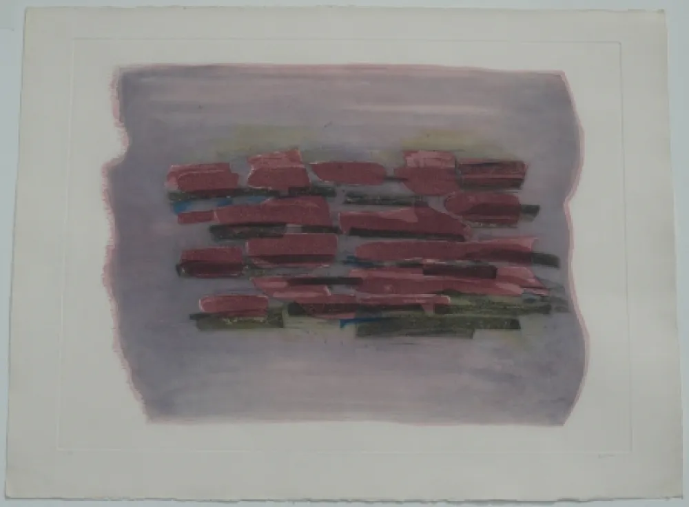 Etching And Aquatint Fautrier - Paysage labouré