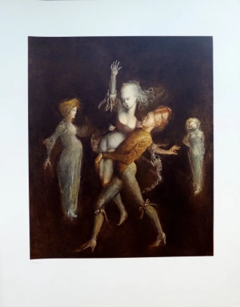 Lithograph Fini - L’Enlèvement