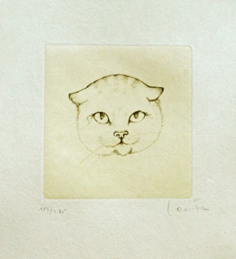 Etching Fini - Tête de chat