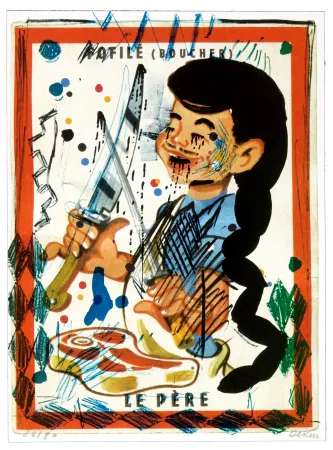 Lithograph Flores - Faufilé (Boucher)