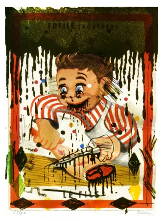 Lithograph Flores - Fofilé (Boucher) 