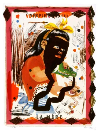 Lithograph Flores - Verplein (Café)