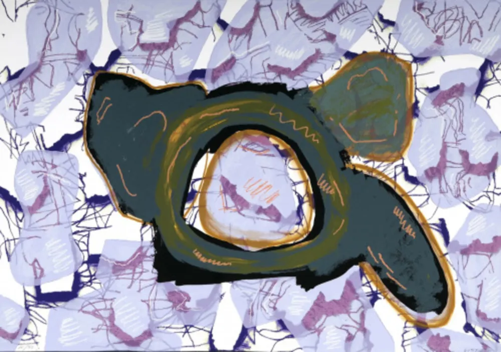 Screenprint Gordillo - Alma de flor B