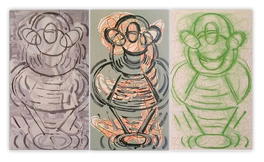 Screenprint Gordillo - Tríptico