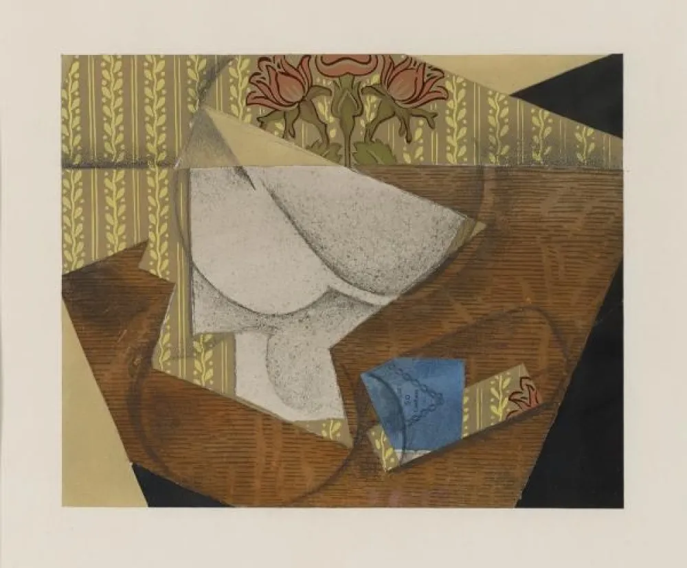 Lithograph Gris  - LE PAQUET DE TABAC, 1933 