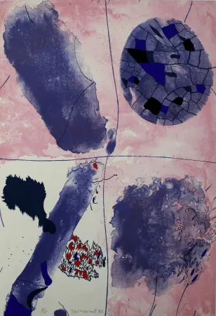 Lithograph Guinovart - Blaus