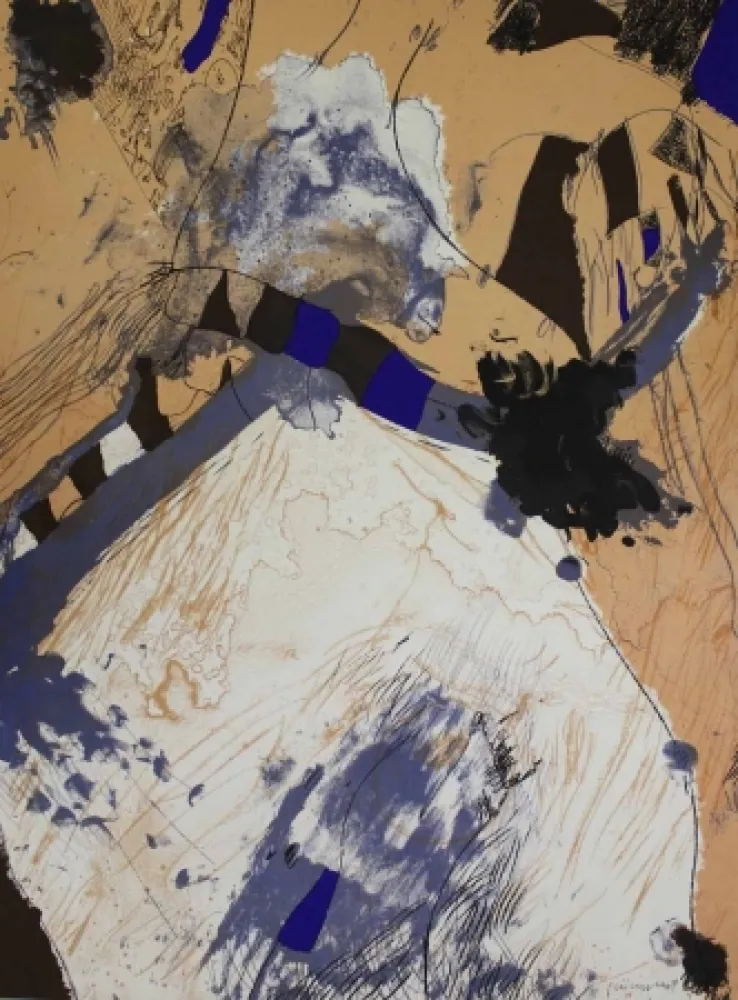 Lithograph Guinovart - Com muntanya