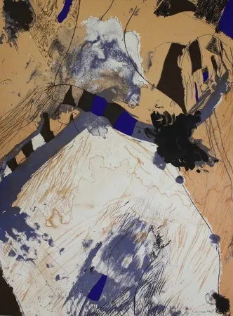 Lithograph Guinovart - Com muntanya