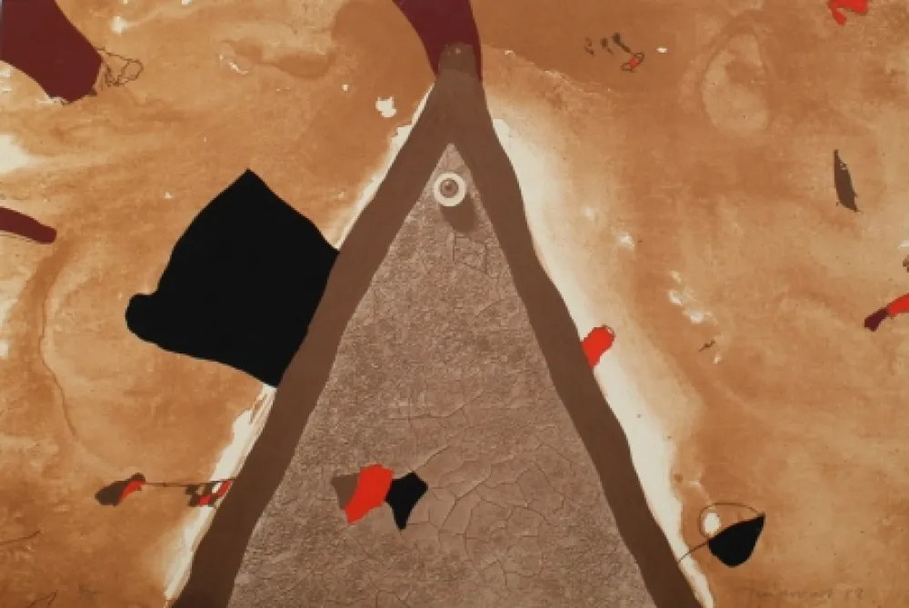 Lithograph Guinovart - L'ull 1982