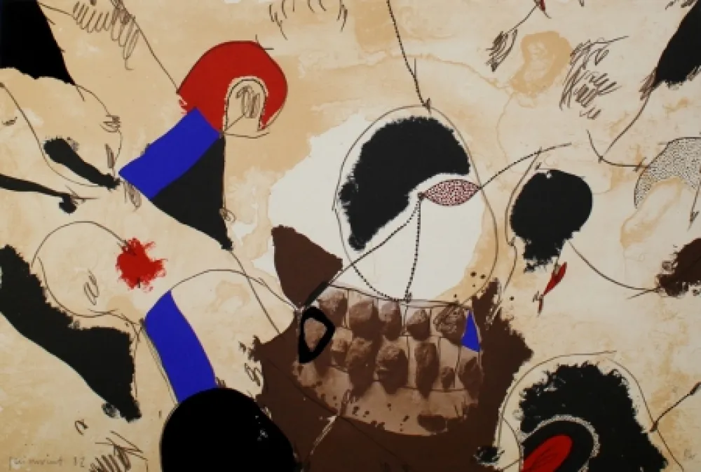 Lithograph Guinovart - Pedres i dents