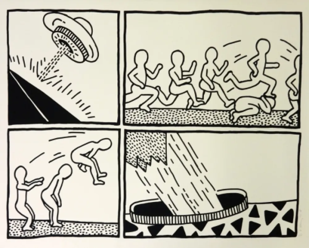 Screenprint Haring - The Blueprint Drawings #3