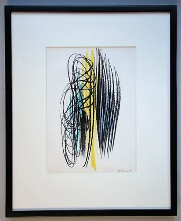 Lithograph Hartung - Composition 1958