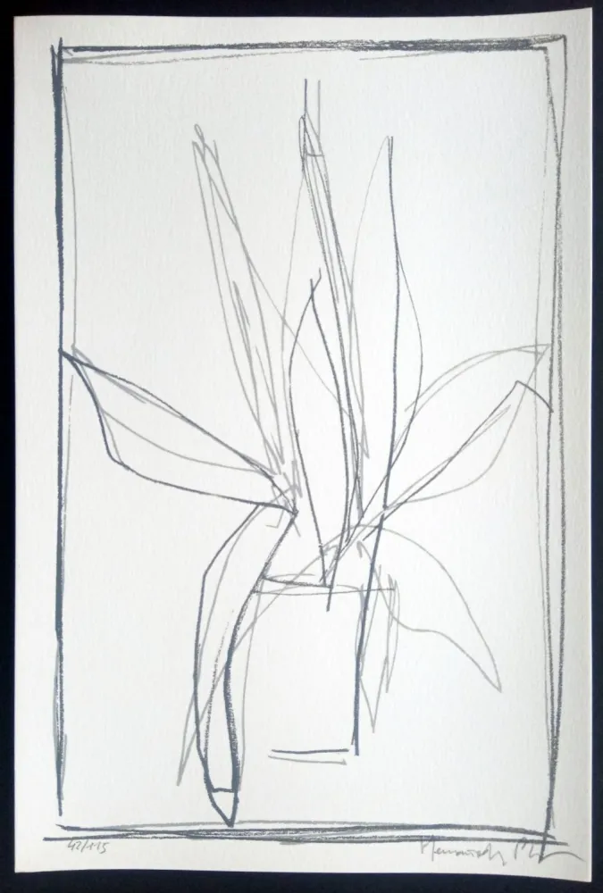 Screenprint Hernandez Pijuan - Hojas Sueltas