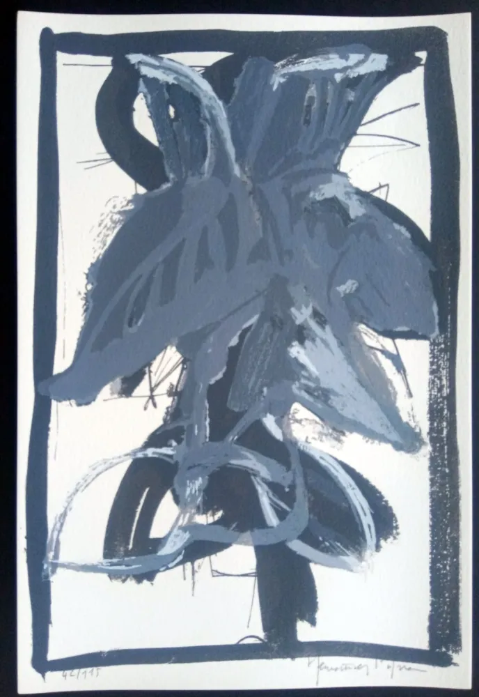 Screenprint Hernandez Pijuan - Hojas Sueltas