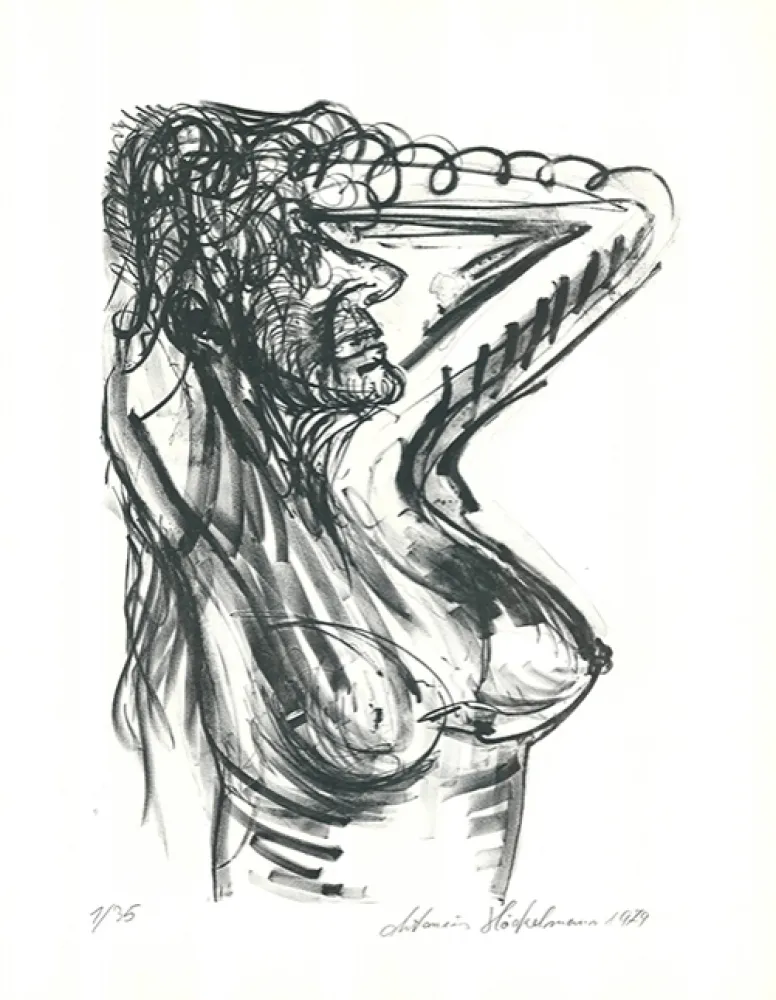 Lithograph Höckelmann - Alexandra