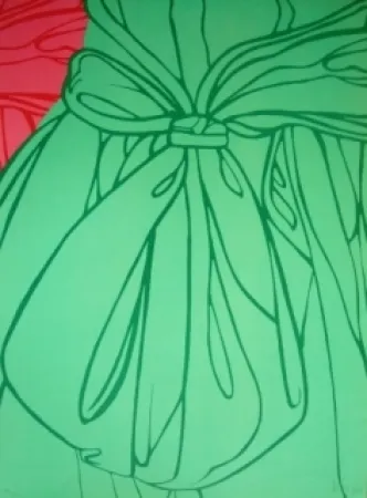 Lithograph Hoyos - Nudo ma vestido di Mahanasita - 1 