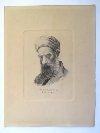 Etching Ilsted - En Samaritaner -A Samaritan