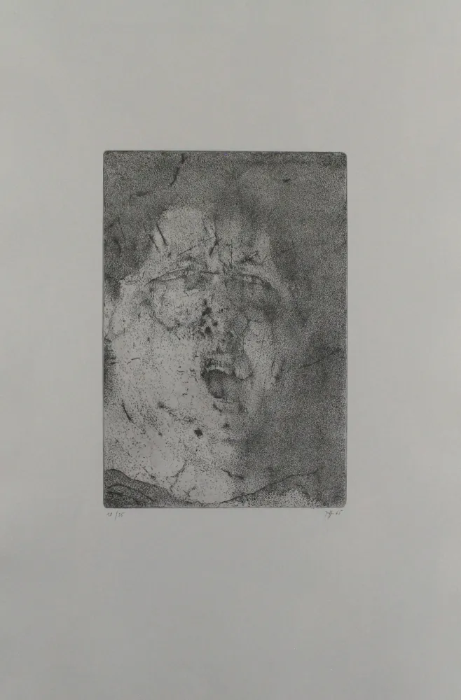 Etching Janssen - Selbst, dramatisch