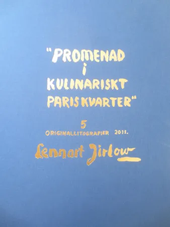 Lithograph Jirlow - Promenade culinaire a PARIS