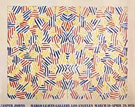 Lithograph Johns - Exposition Margo Learin Gallery, Los Angeles , 1978