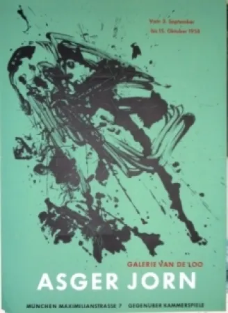 Lithograph Jorn - Exposition Galerie VAN DE LOO 