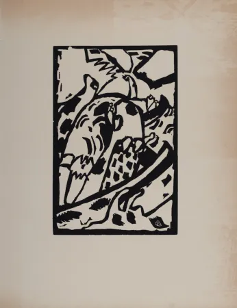 Woodcut Kandinsky (After) - Improvisation 7, Klänge, 1974