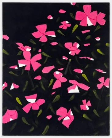 Screenprint Katz - White Impatiens