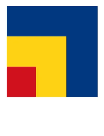 Lithograph Kelly - RED, YELLOW, BLUE (1963).