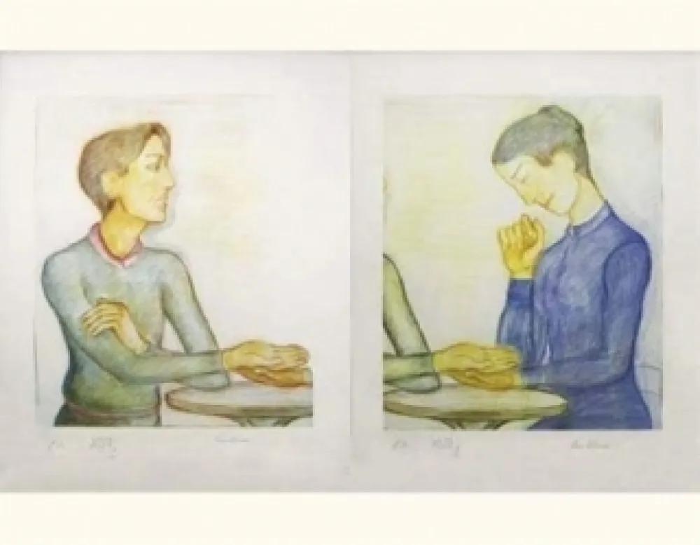 Lithograph Klossowski - La chiromancienne