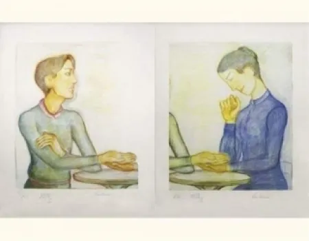 Lithograph Klossowski - La chiromancienne